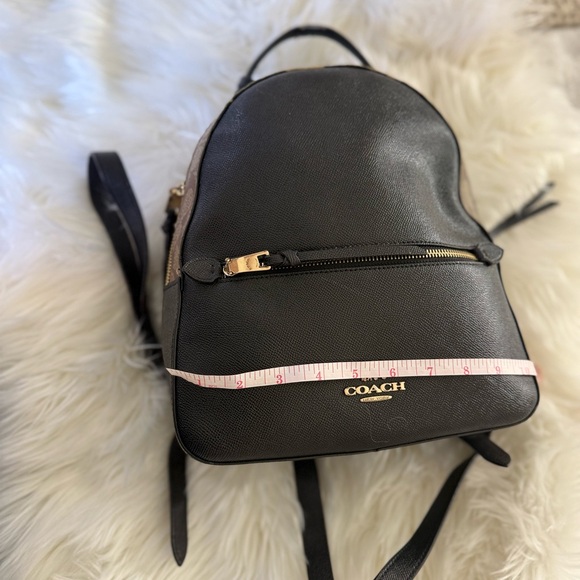 Coach Black and Brown Leather Backpack - Picture 4 of 5